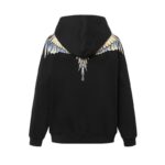 Marcelo Burlon Hoodie Icon Wings Yellow/Blue - Image 2