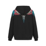 Marcelo Burlon Hoodie Icon Wings Blue/Red - Image 2