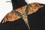 Marcelo Burlon Hoodie Icon Wings Orange Fire - Image 3