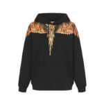 Marcelo Burlon Hoodie Icon Wings Orange Fire