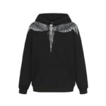 Marcelo Burlon Hoodie Icon Wings Dark Grey