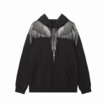 Marcelo Burlon Hoodie Icon Wings Dark Grey - Image 2