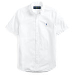 Polo Ralph Lauren Slim Fit Button Up Short Sleeve Shirt White