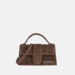 Jacquemus The Bambino Bag Brown Croc Suede