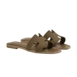 Hermes Oran Sandal Green