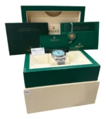 Rolex Oyster Perpetual Blue Turquoise Dial Oyster Steel 41mm - Image 2