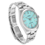 Rolex Oyster Perpetual Blue Turquoise Dial Oyster Steel 41mm - Image 5