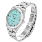Rolex Oyster Perpetual Blue Turquoise Dial Oyster Steel 41mm - Image 6