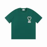 AMI PARIS T-Shirt Big Heart A Navy Green