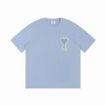 AMI PARIS T-Shirt Big Heart A Sky Blue