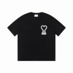 AMI PARIS T-Shirt Big Heart A Black