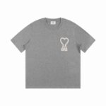 AMI PARIS T-Shirt Big Heart A Grey