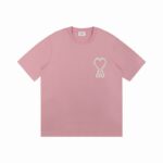 AMI PARIS T-Shirt Big Heart A Pink