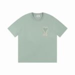 AMI PARIS T-Shirt Big Heart A Light Green