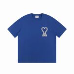 AMI PARIS T-Shirt Big Heart A Blue