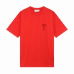 AMI PARIS T-Shirt Small Heart A Red