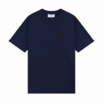 AMI PARIS T-Shirt Small Heart A Navy Blue