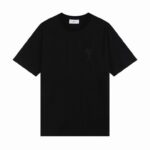 AMI PARIS T-Shirt Small Heart A Black