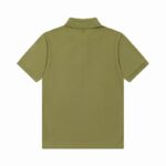 AMI PARIS Polo T-Shirt Olive Green - Image 2
