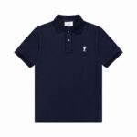 AMI PARIS Polo T-Shirt Black