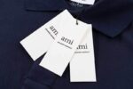 AMI PARIS Polo T-Shirt Black - Image 4