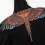Marcelo Burlon Hoodie Icon Wings Orange - Image 4