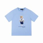 Polo Ralph Lauren CUSTOM SLIM FIT POLO BEAR JERSEY T-SHIRT - T-shirt print Sky Blue