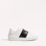 Valentino Rockstud Untitled Sneaker In Calfskin Leather With Tonal Studs