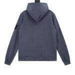Stone Island Compass Badge Hoodie Grey - Image 3