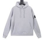 Stone Island Compass Badge Hoodie Grey