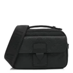 Louis Vuitton Black Taurillon Monogram S Lock Messenger bag