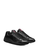 Prada America's Cup Panelled Chunky Sneakers Black - Image 2