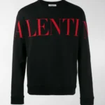 Valentino VLTN Logo Mens Gray Sweatshirt Pullover Sweater Jumper (Copy)