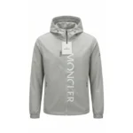 Moncler Grey Windbreaker Moncler logo
