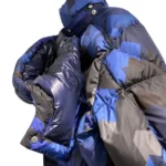 Moncler Blue Mosa Graphic-print Puffer Jacket - Image 4
