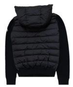 Moncler Retro Hooded Wool Cardigan Knit Black Cardigan - Image 2