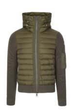 Moncler Maglione Tricot Green Hooded Cardigan