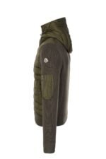 Moncler Maglione Tricot Green Hooded Cardigan - Image 3